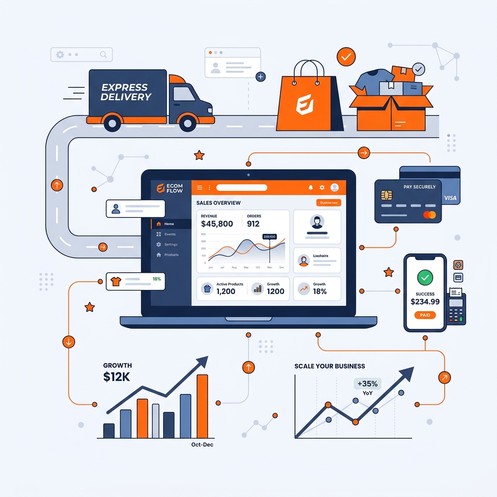 Rocket launch illustration